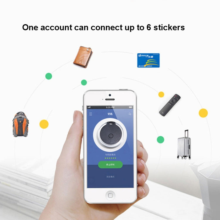2 PCS Round Bluetooth Anti-Lost Device Mobile Phone Key Two-Way Object Finding Alarm 2 PCS Round Bluetooth Anti-Lost Device Mobile Phone Key Two-Way Object Finding Alarm